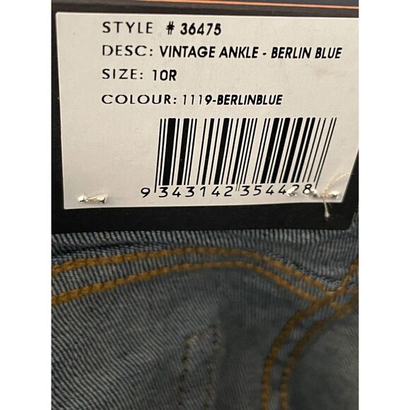 NWT Neuw‎ Mid Rise Skinny Berlin Blue Jean Women's Size 28 Nordstrom Faded Slim - Picture 6 of 6